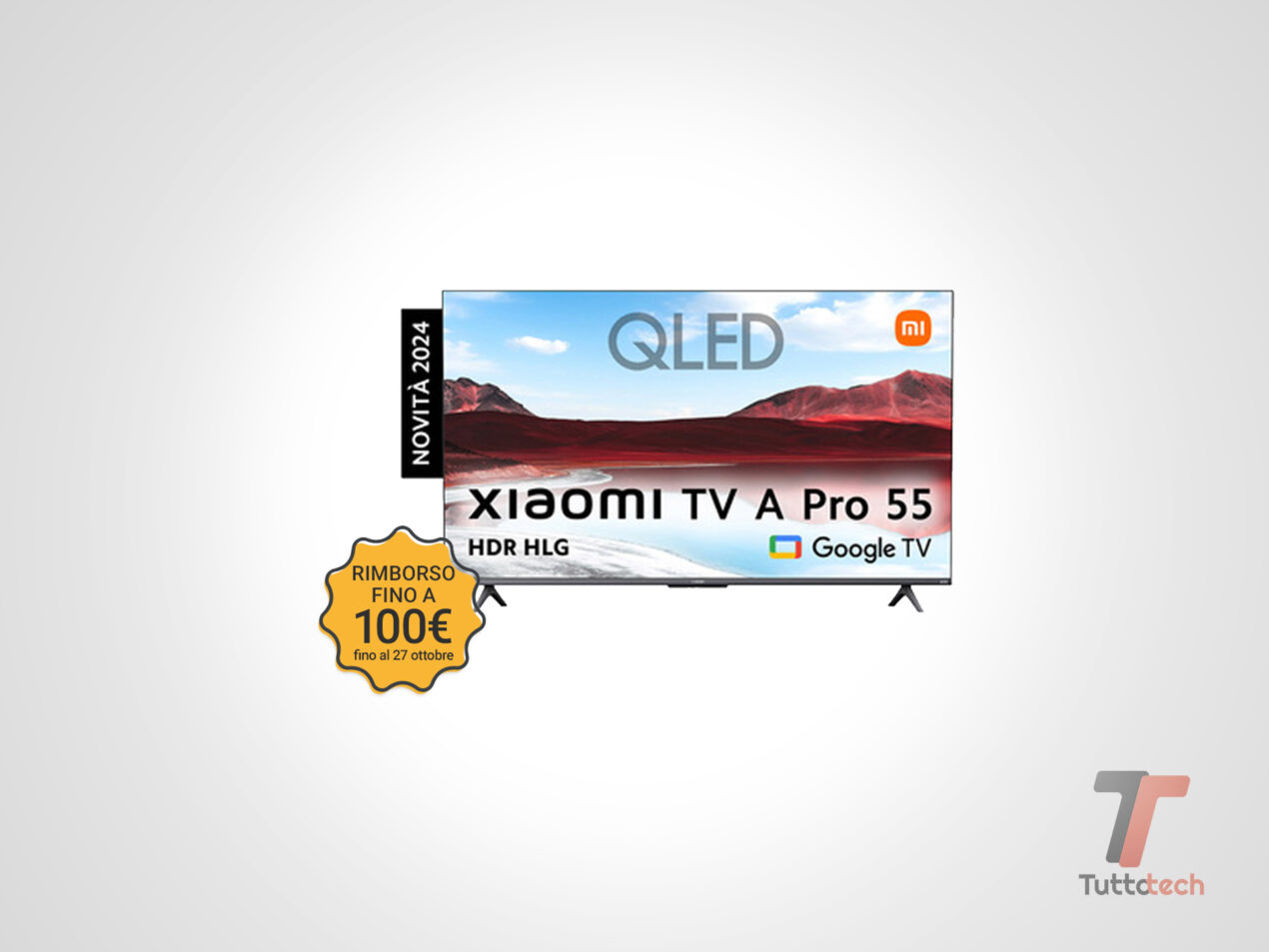 Questo bel TV QLED 4K da 55" è in offerta a 399€, ma potete avere altri 100€ di sconto