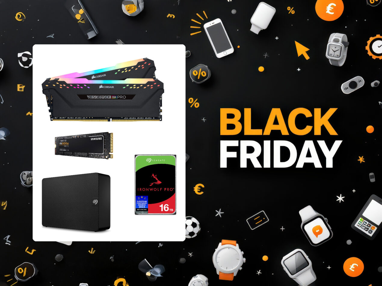 Amazon sconta memorie RAM, SSD e tante periferiche di storage per il Black Friday