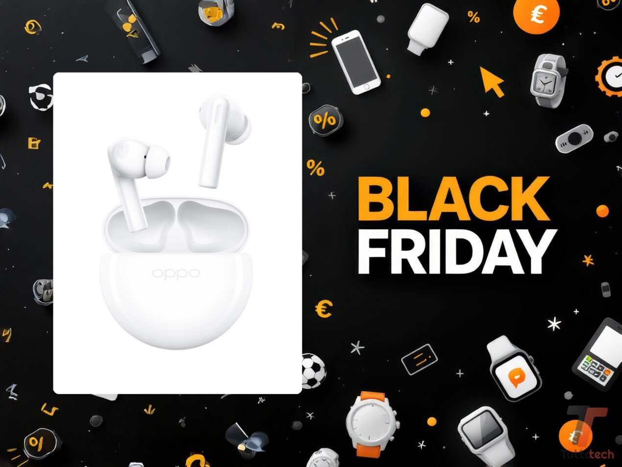 Queste cuffie true wireless costano meno di 20 euro su Amazon per il Black Friday