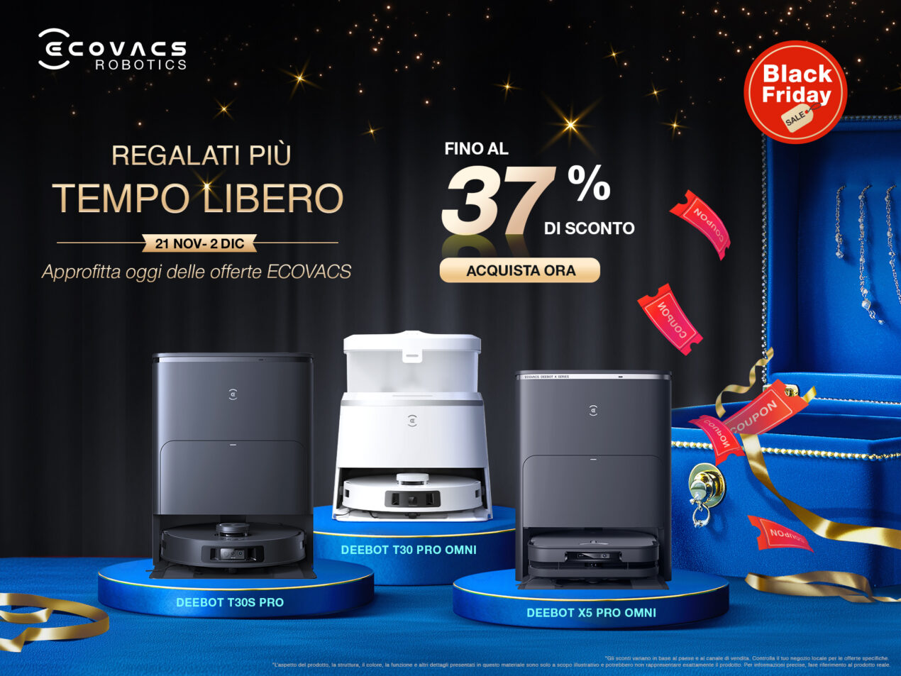 Cinque proposte per la pulizia robotica della casa: col Black Friday fino a 500 euro di sconto