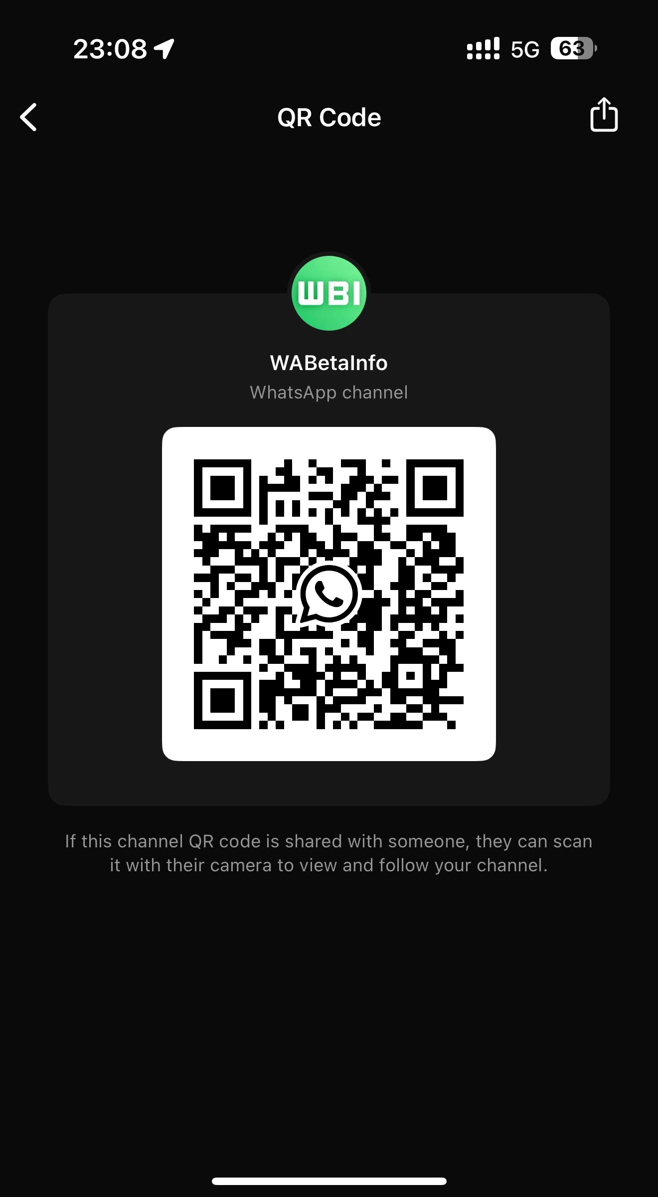 WhatsApp beta ios codici qr canali