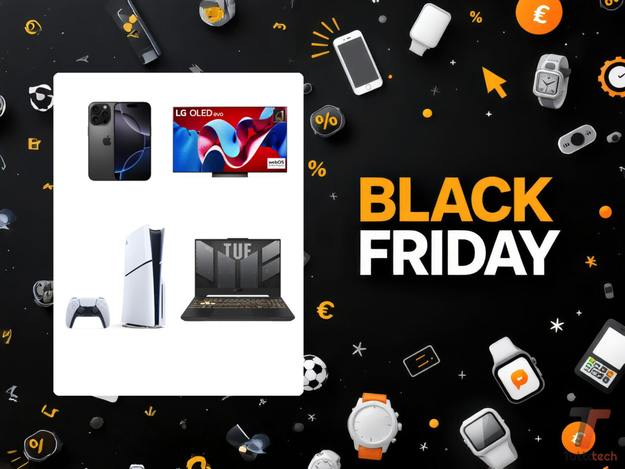Oggi è il Black Friday 2024: le offerte top di Amazon su iPhone, Notebook e non solo
