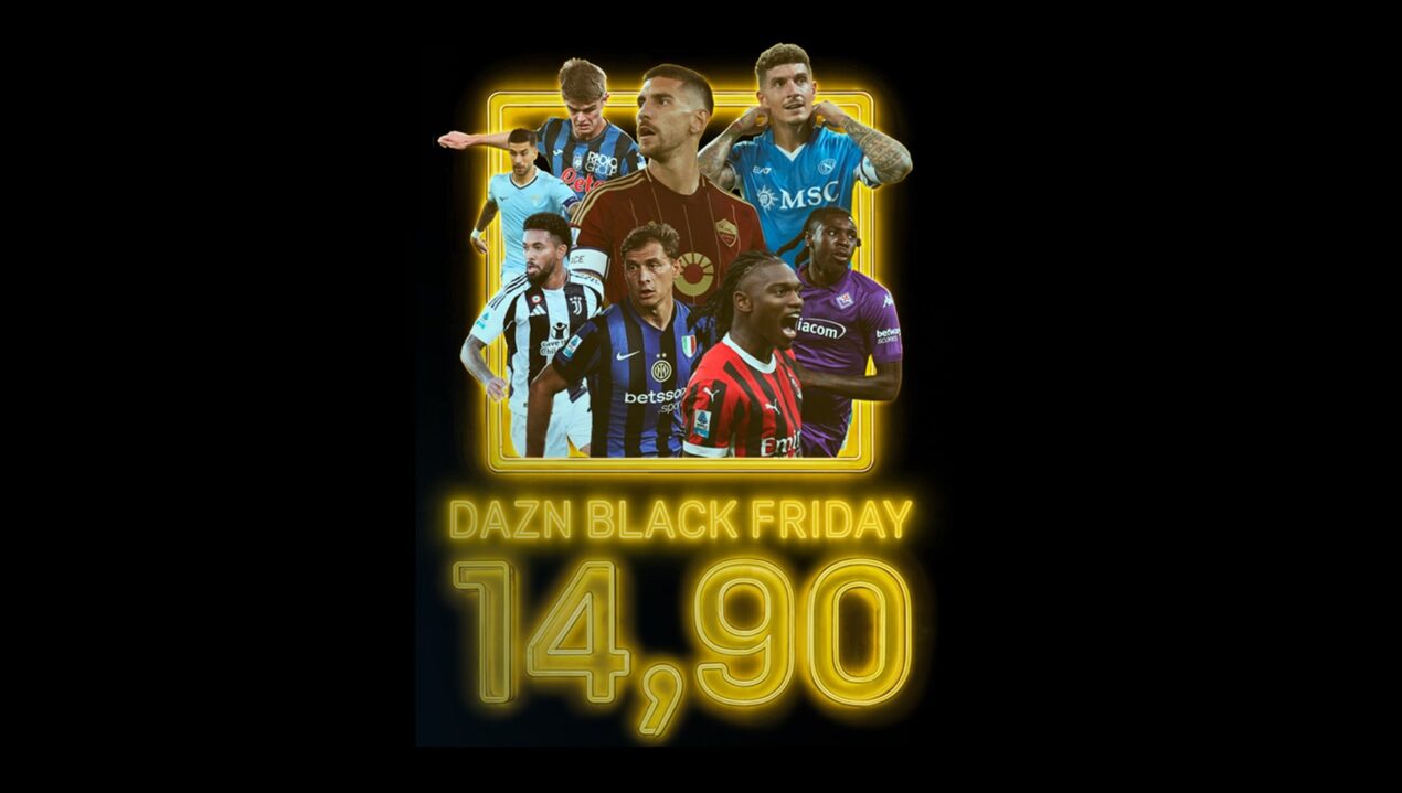DAZN Standard è in offerta per il Black Friday, sia il piano mensile che l'annuale