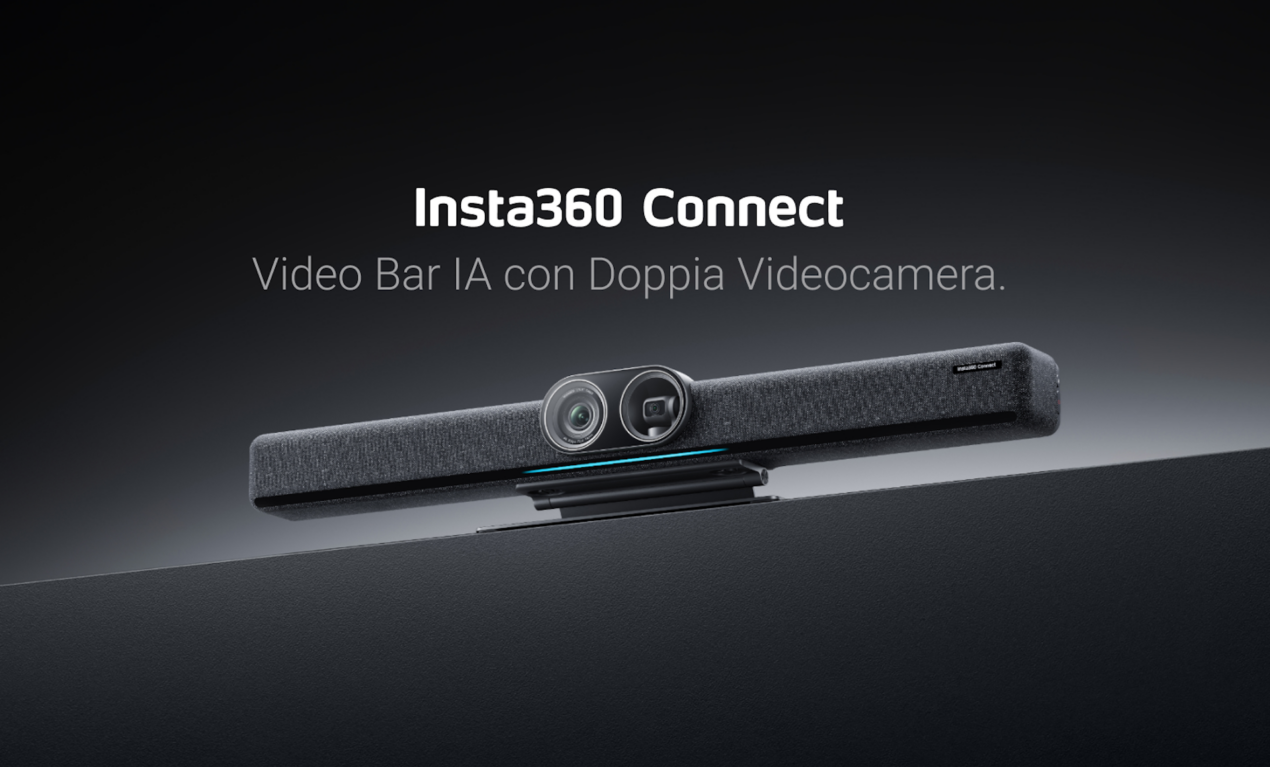 Insta360 lancia Connect, la soluzione all-in-one per le videoconferenze con IA