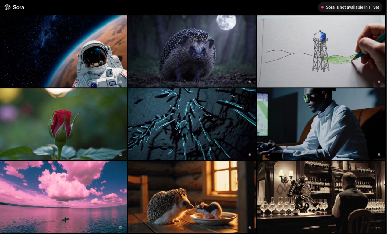 Debutta Sora di OpenAI, ma non in Italia: l'IA che crea video a partire dai testi