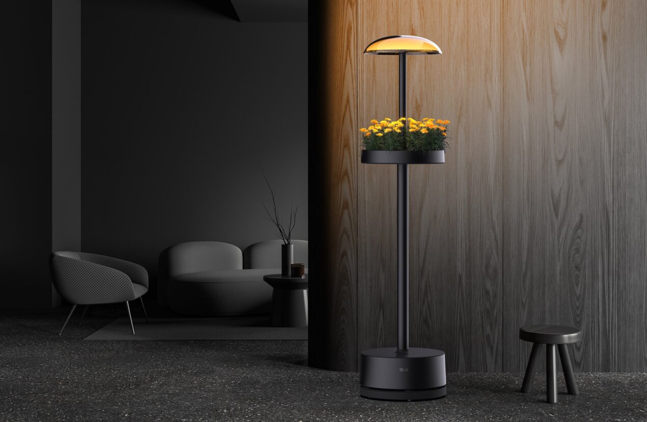 Una nuova lampada LG per fare giardinaggio in salotto è in arrivo al CES 2025