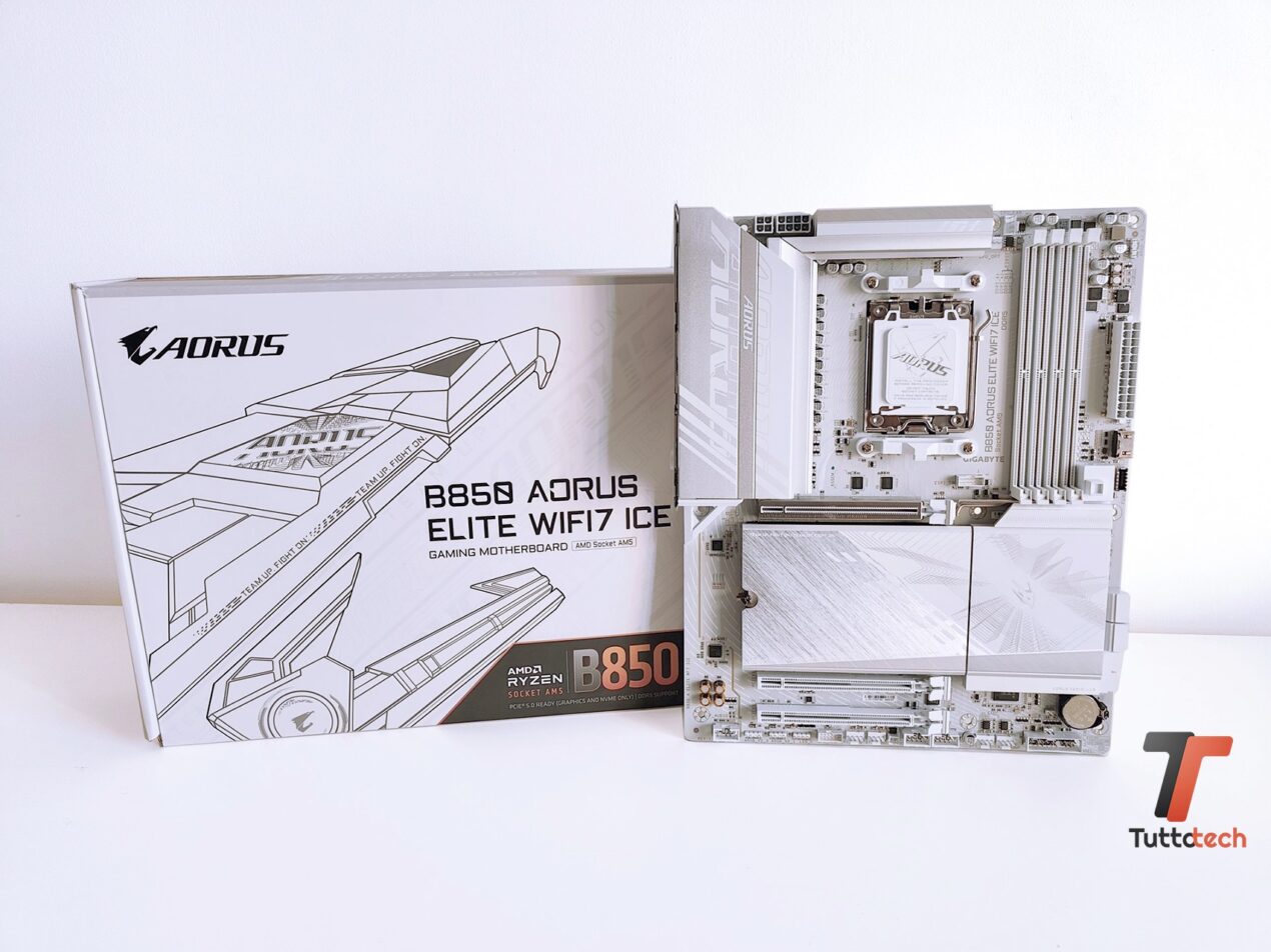 Recensione Gigabyte B850 AORUS Elite WiFi 7 ICE: il giusto mix tra estetica e prestazioni