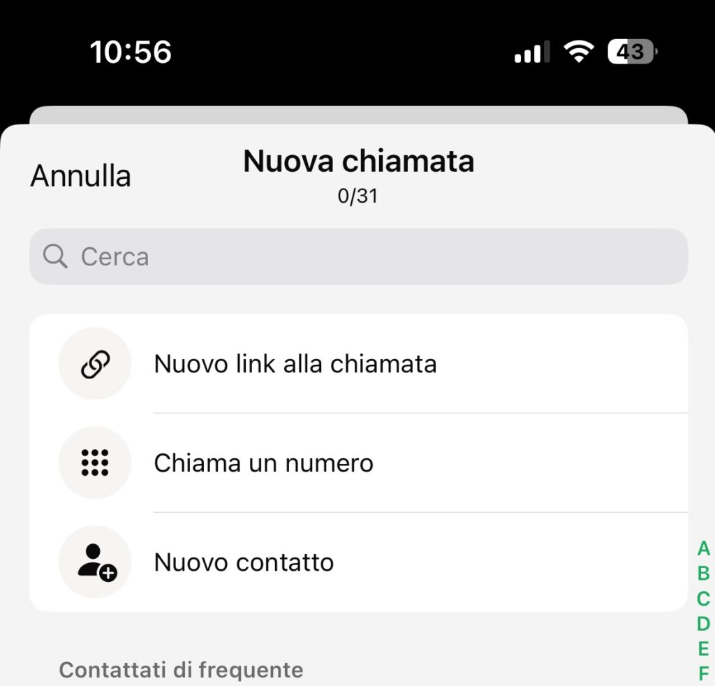 WhatsApp ios nuovo dialer 1