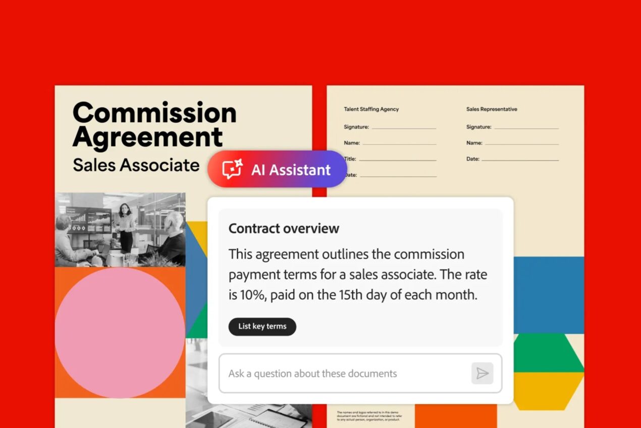 L'Assistente IA per Acrobat di Adobe impara a parlare il "contrattese"