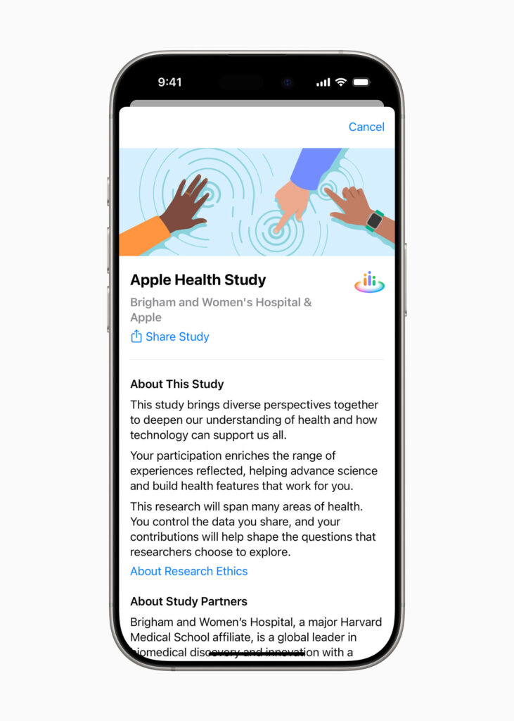 Apple lancia Health Study, uno studio di ricerca sul rapporto tecnologia/salute 5