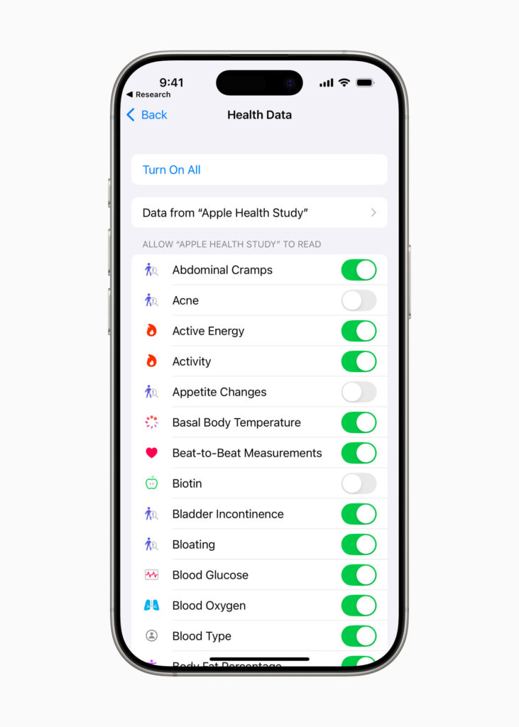 Apple lancia Health Study, uno studio di ricerca sul rapporto tecnologia/salute 7