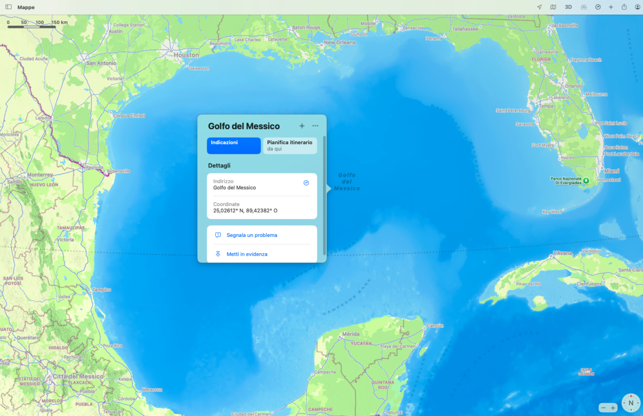 Il Messico fa causa a Google: il "Golfo d’America" su Maps è un affronto