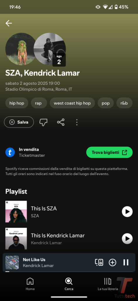 Concerti vicino a te Spotify