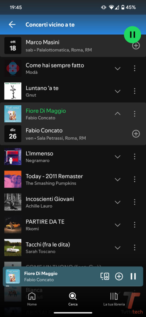Concerti vicino a te Spotify
