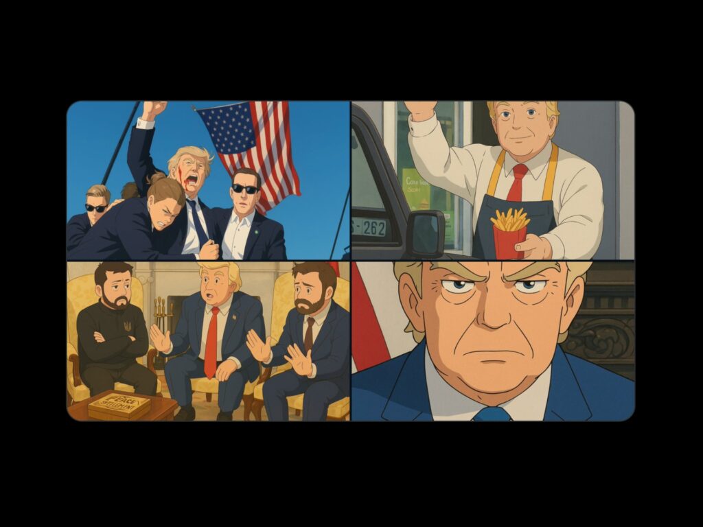 Donald Trump Studio Ghibli ChatGPT