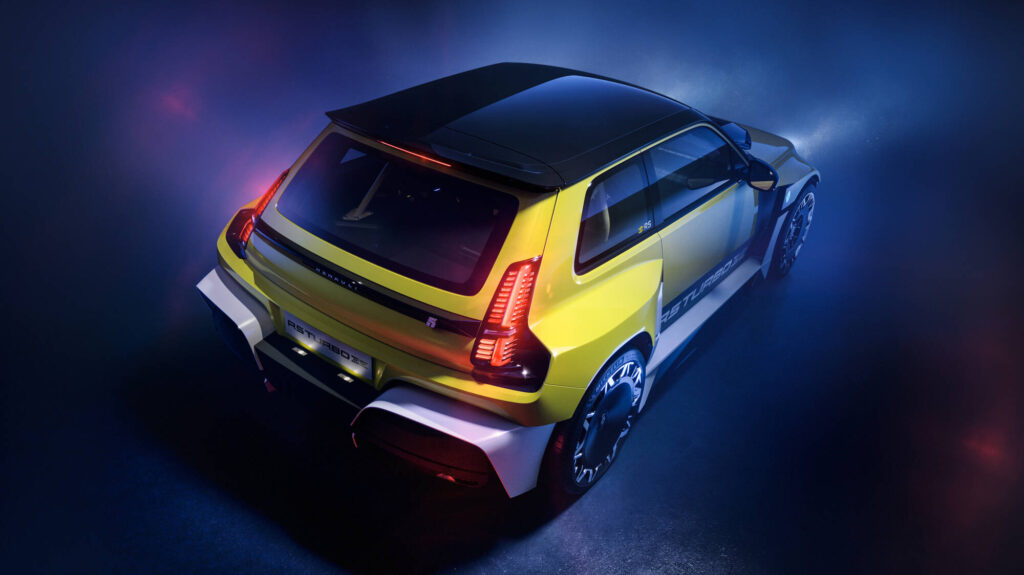 Scocca in fibra di carbonio e due motori da 540 cavalli: ecco Renault 5 Turbo 3E 11