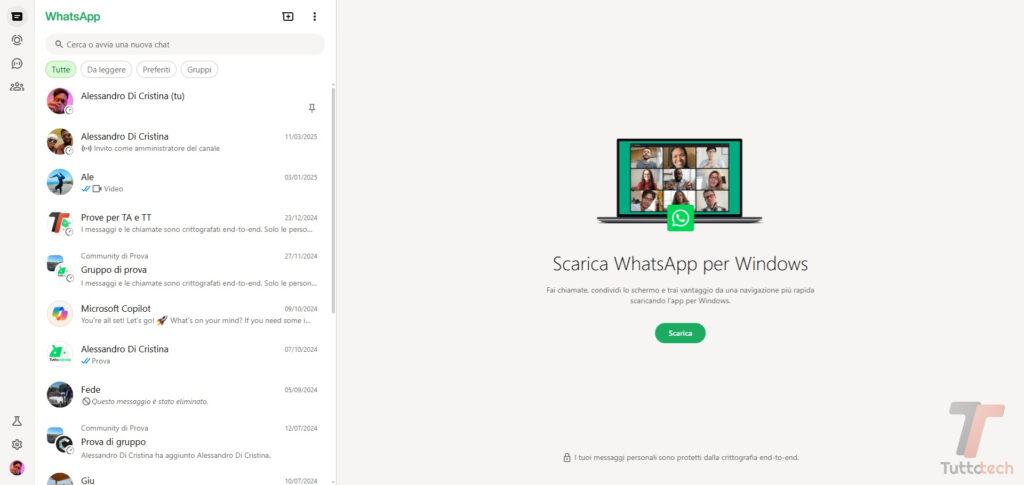 Il team di WhatsApp dona al client Web un'interfaccia tutta nuova 4
