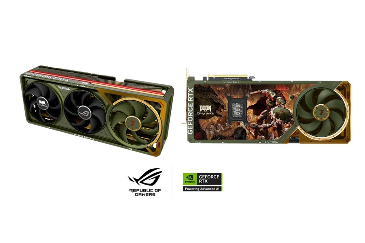 ASUS festeggia 30 anni di GPU con la ROG Astral GeForce RTX 5080 DOOM Edition