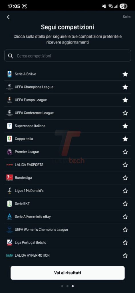 L'app DAZN accoglie Risultati, la nuova sezione dedicata a statistiche e punteggi 6