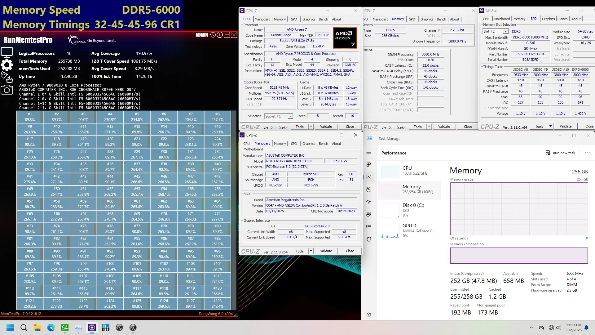 G.Skill svela il primo kit DDR5 al mondo da 256 GB per sistemi AMD AM5 1