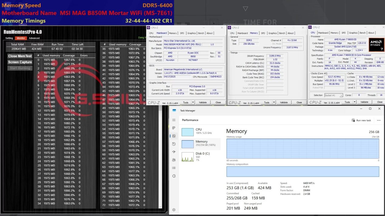G.Skill svela il primo kit DDR5 al mondo da 256 GB per sistemi AMD AM5 4
