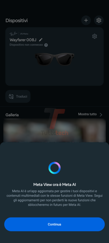 nuova app Meta AI