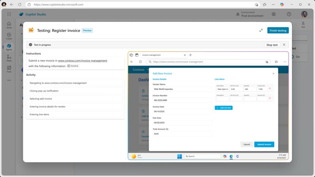 microsoft copilot studio uso computer
