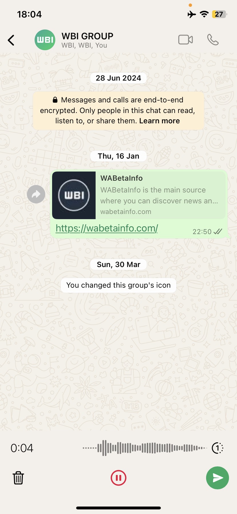 whatsapp beta ios registrazione vocali un solo tocco