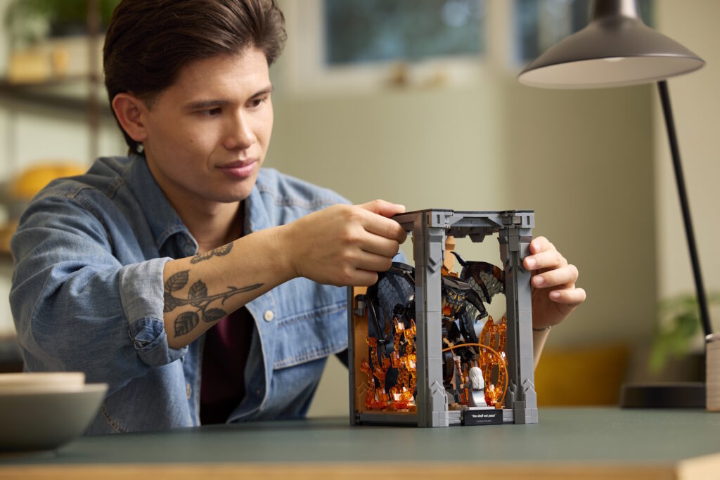 set LEGO Il Signore degli Anelli: Book Nook del Balrog