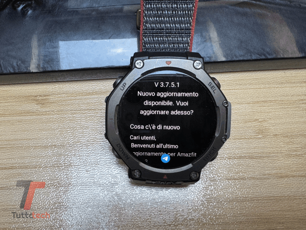 aggiornamento Amazfit T-Rex 3