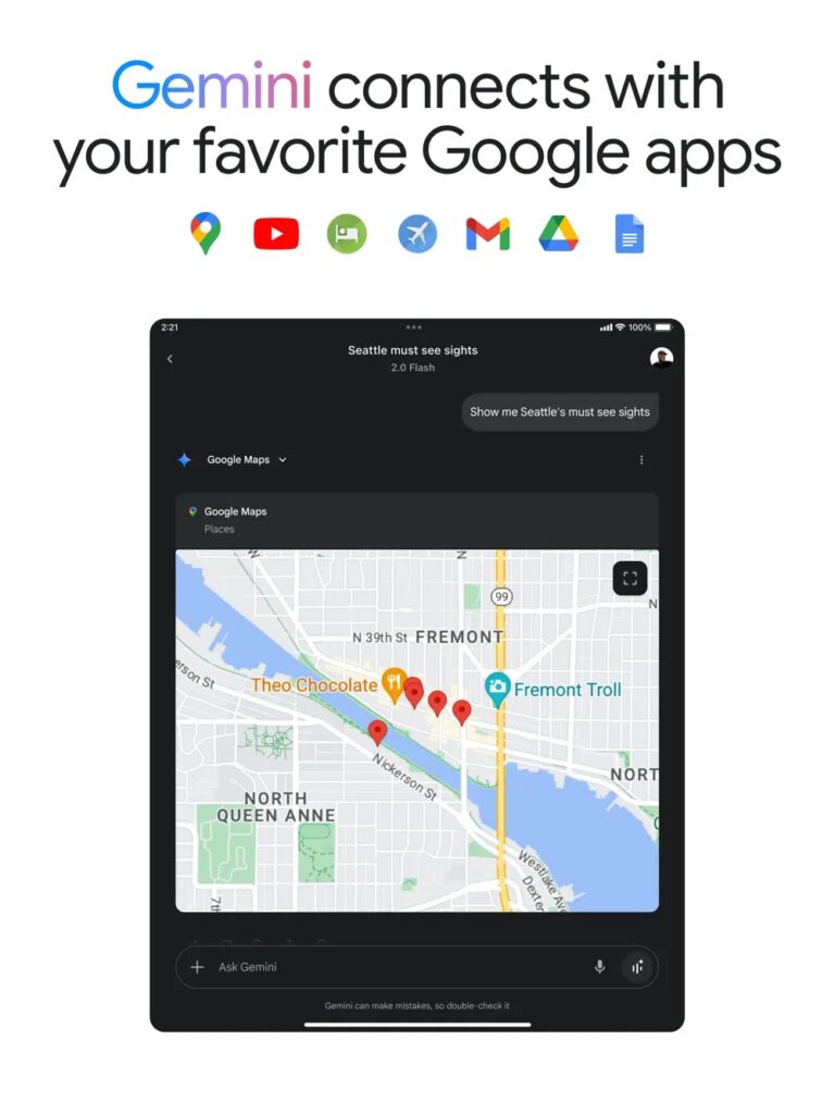 L’app di Google Gemini è ora ottimizzata al meglio anche per iPad 8