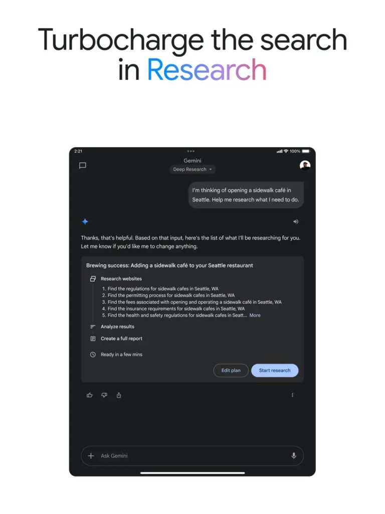 L’app di Google Gemini è ora ottimizzata al meglio anche per iPad 10