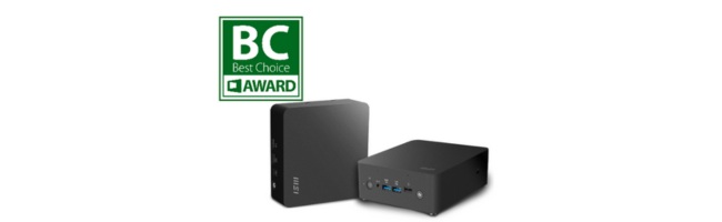 MSI Cubi NUC AI sono stati premiati con il Best Choice - Sustainable Tech Special Award