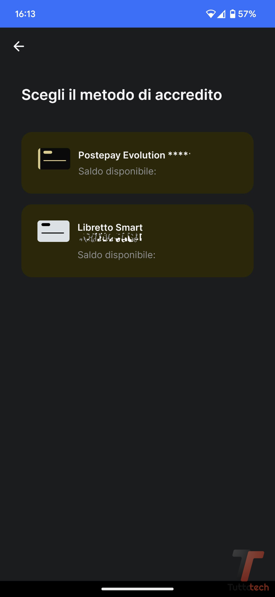 Come trasferire denaro da Postepay a Libretto con l'app 21