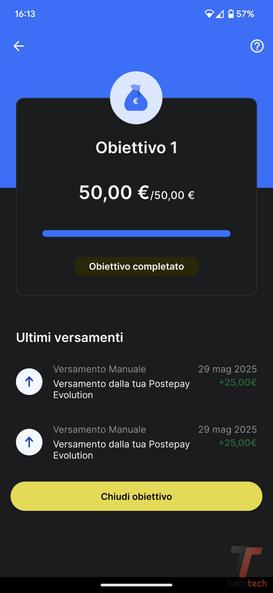 Come trasferire denaro da Postepay a Libretto con l'app 20