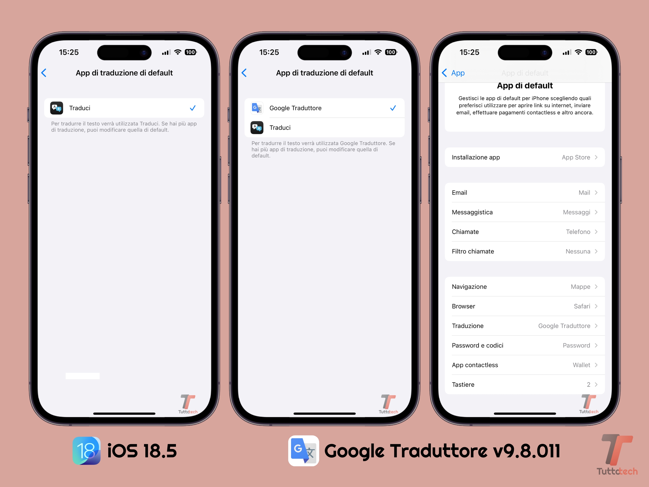 google traduttore app predefinita ios