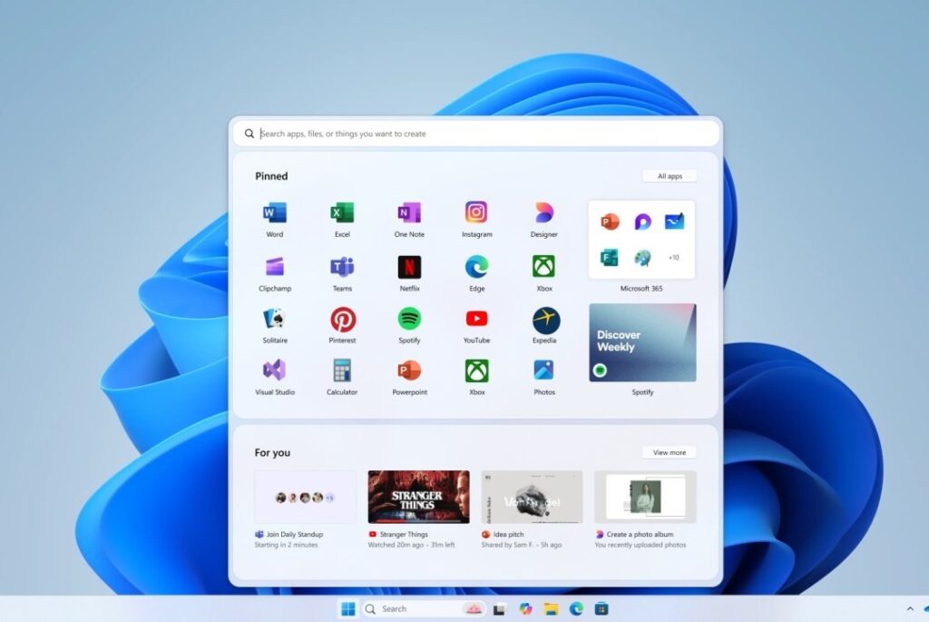 windows 11 start scartati