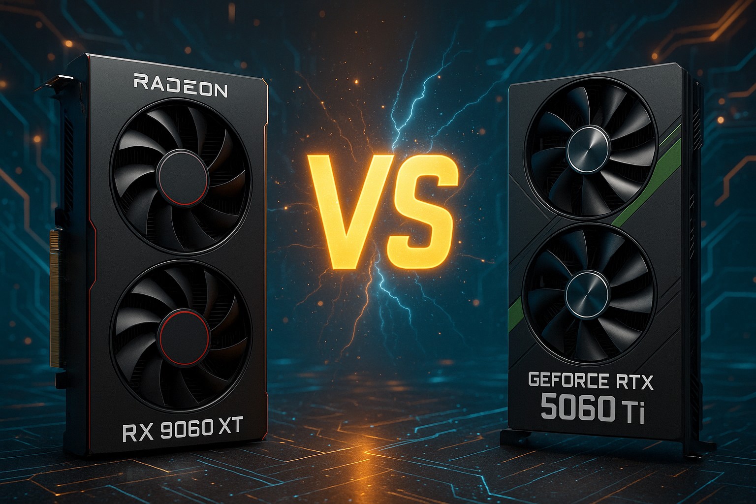 AMD Radeon RX 9060 XT 16 GB vs NVIDIA GeForce RTX 5060 Ti 16 GB