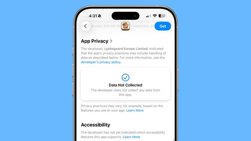 Apple iOS 26 DB2 - App Store - Accessibilità MacRumors
