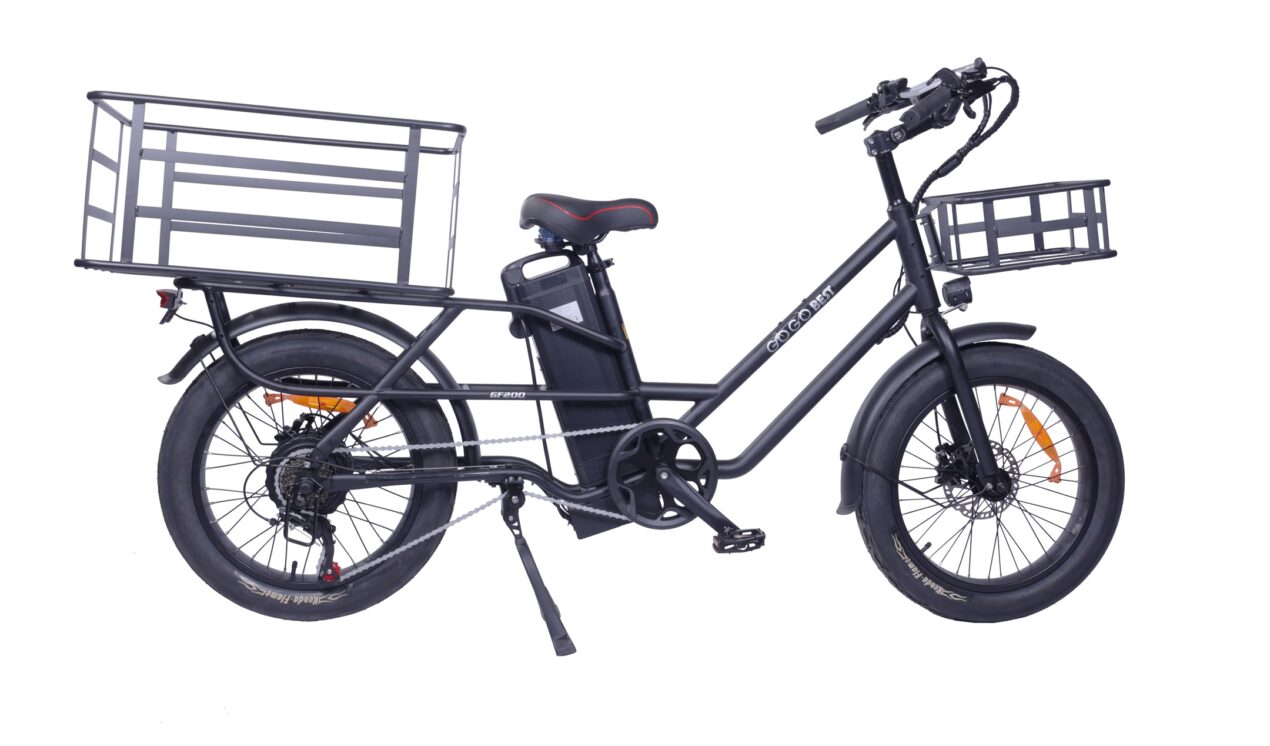 GOGOBEST GF200 è una bici elettrica "cargo" per il trasporto di merci in città