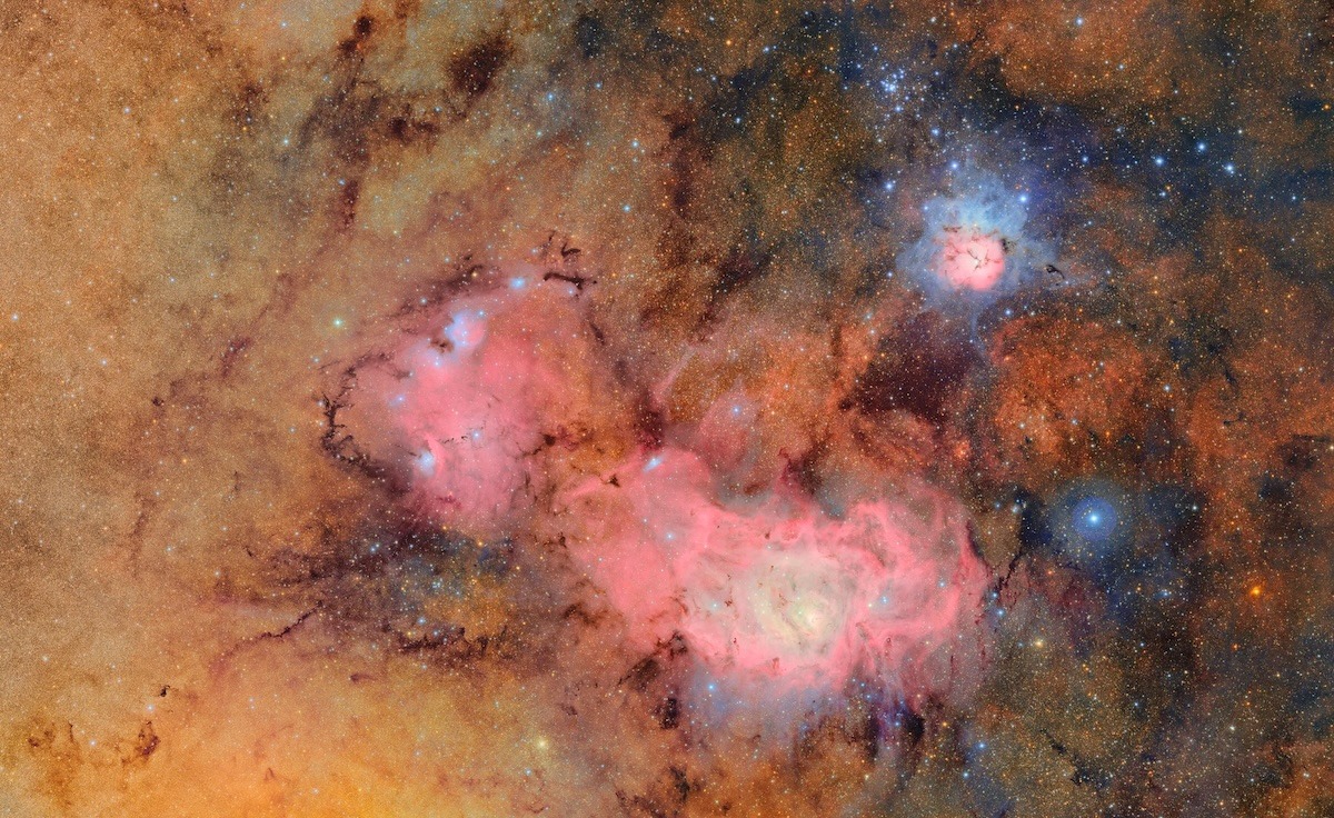 osservatorio vera rubin nebulosa trifida e laguna