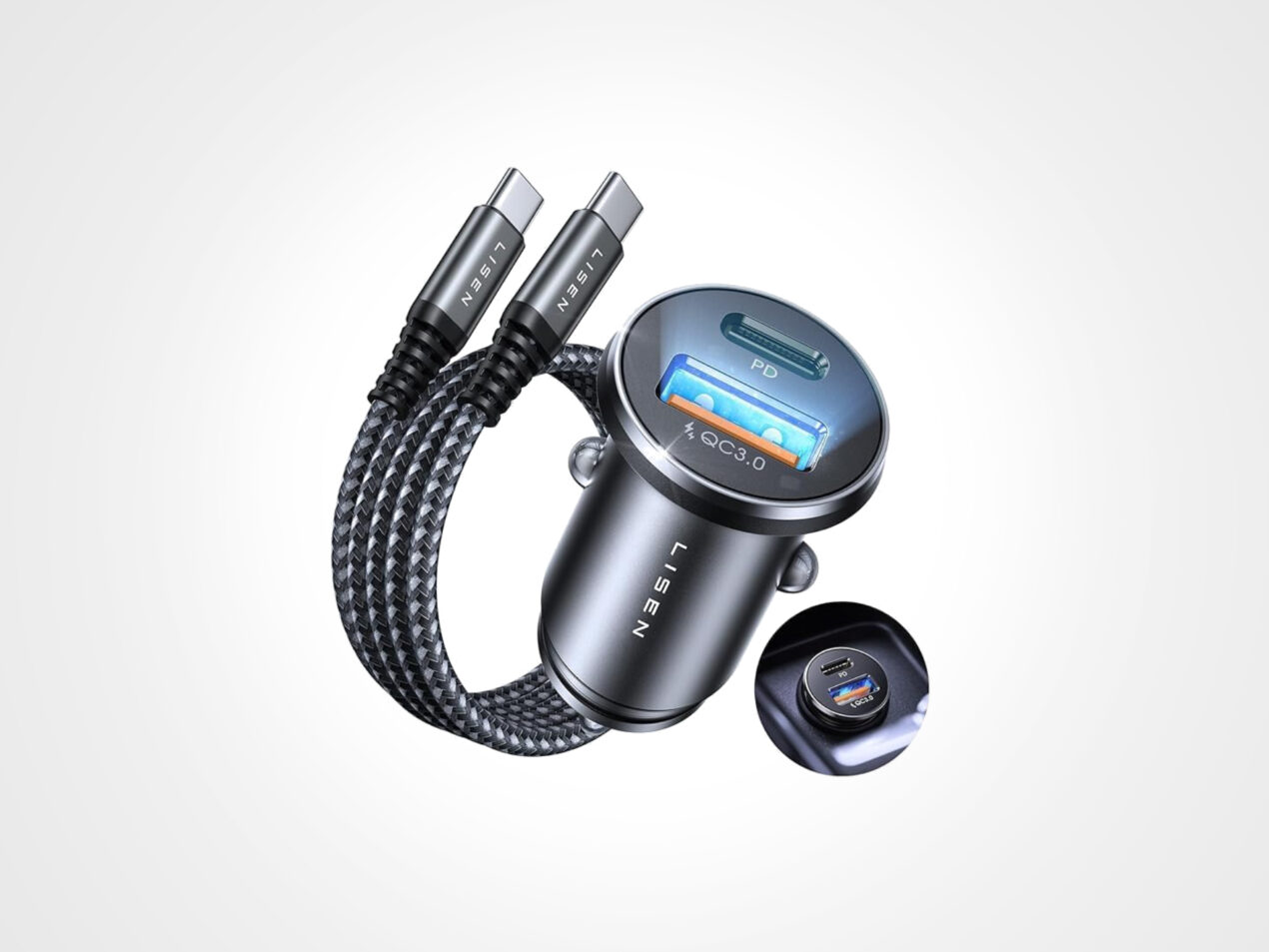 Offerta shock per caricatore auto LISEN 54W: solo 4,99€ con coupon Amazon