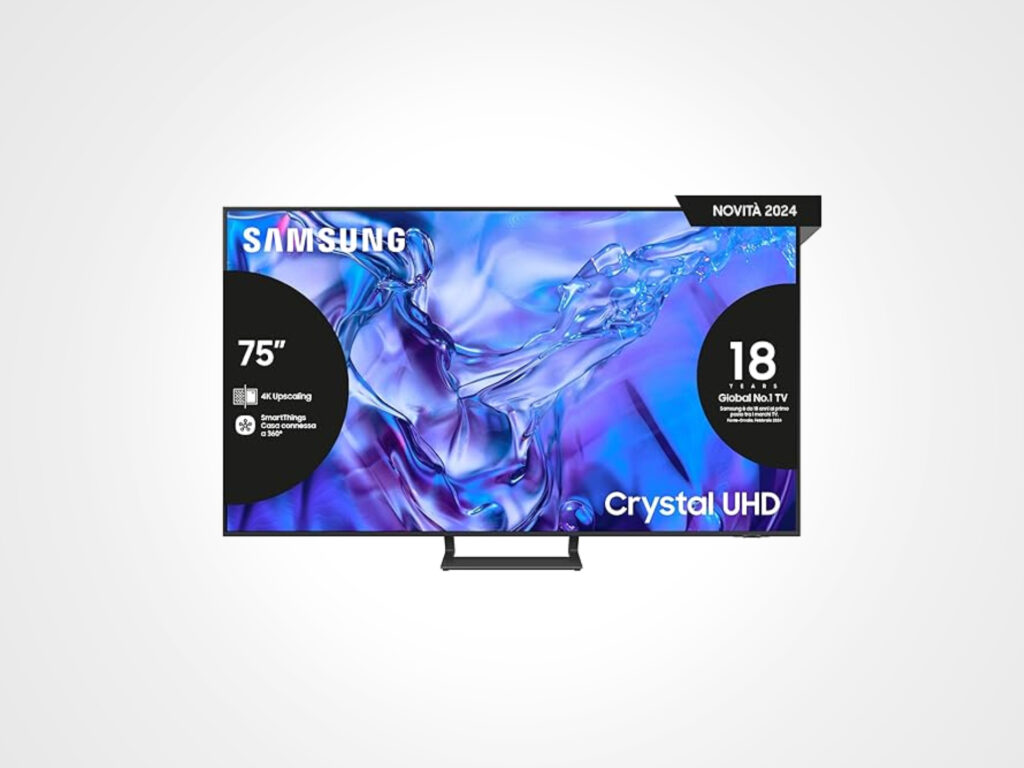 Super offerta TV Samsung Crystal UHD 75": sconto di ben 150€ su Amazon 5