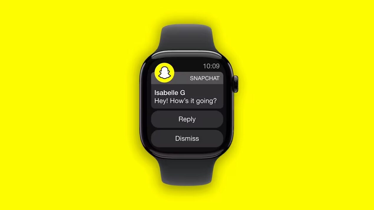 Snapchat arriva su Apple Watch e permette di rispondere ai messaggi dal polso
