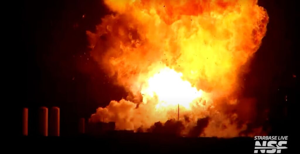 esplosione starship spacex