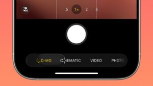 Apple iOS 26 DB4 - Fotocamera - slider selettore modalità MacRumors