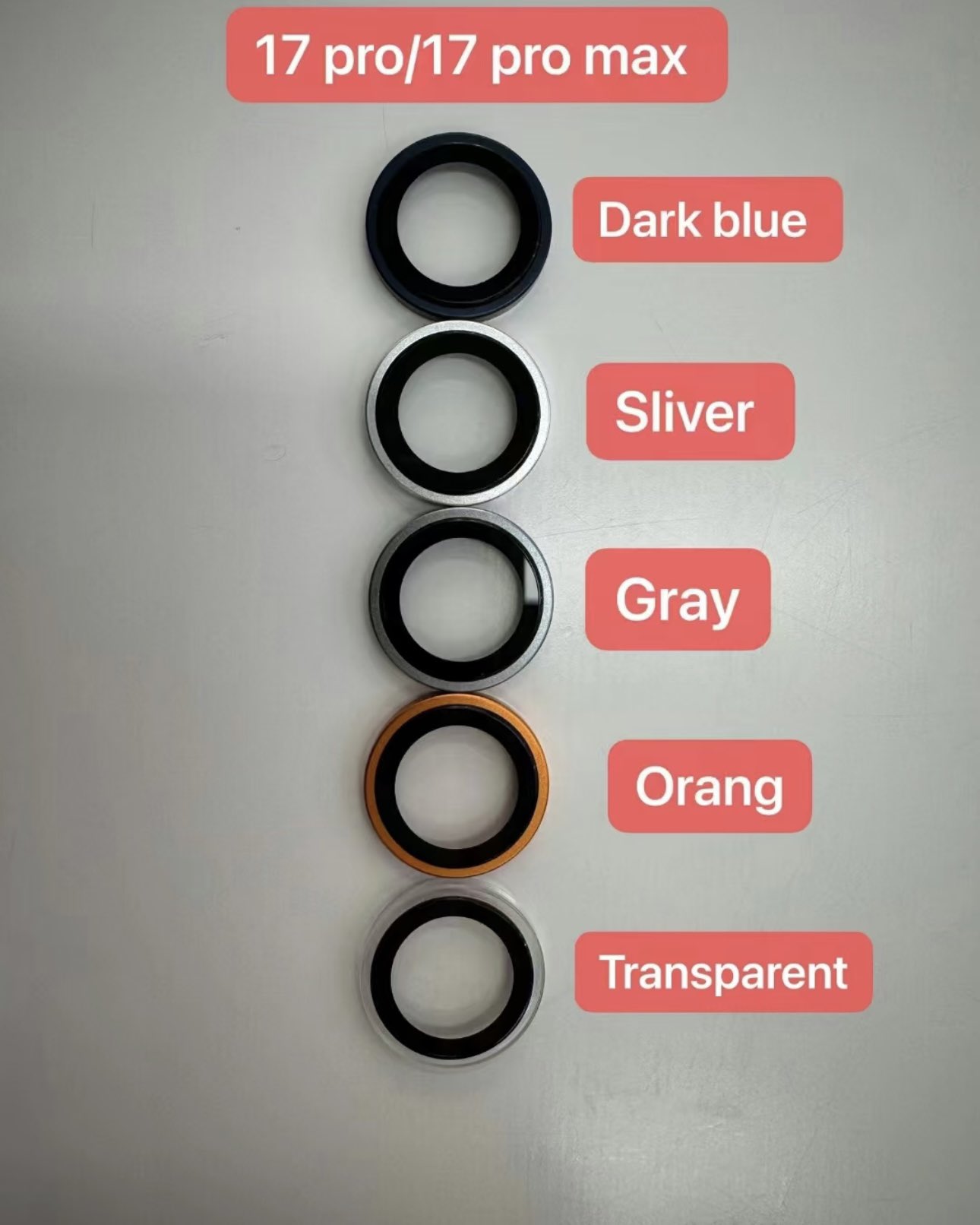 Apple iPhone 17 Pro e iPhone 17 Pro Max - copri obiettivi by MajinBu