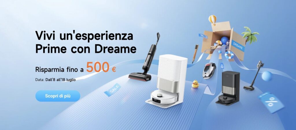 Pulite casa più facilmente e spendendo meno: Dreame sbanca al Prime Day di Amazon 6