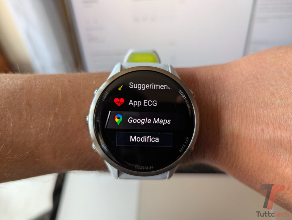 Google Maps smartwatch Garmin