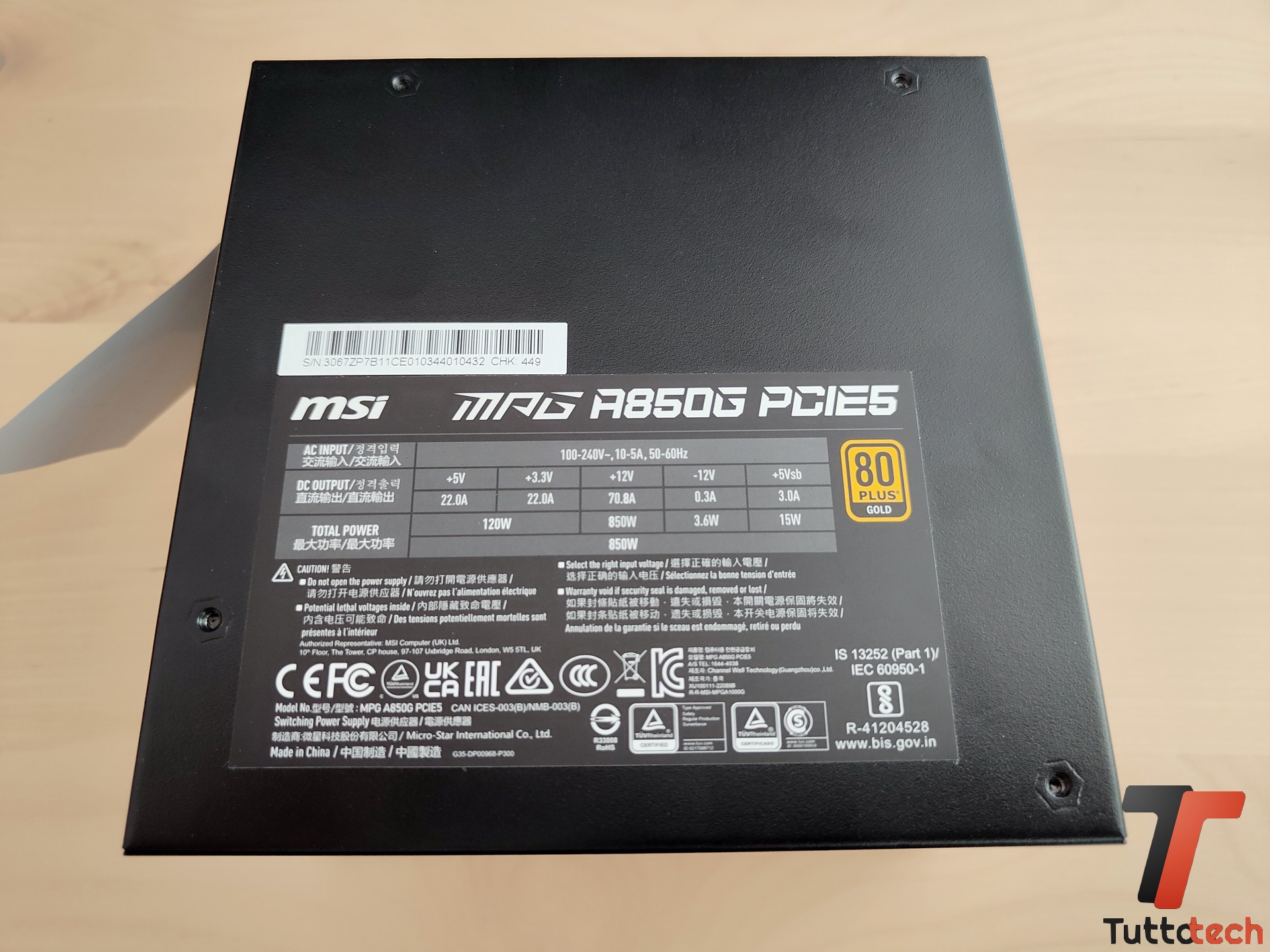 MSI MPG A850G PCIE5 7